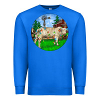 True Royal christmas charolais bull and barnyard Premium Sweatshirt - RanaPortraitStore