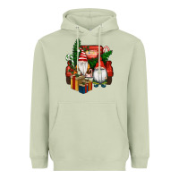 Matcha Christmas Truck And Gnome Heavyweight Hoodie - RanaPortraitStore