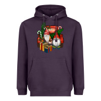 Plum Christmas Truck And Gnome Heavyweight Hoodie - RanaPortraitStore