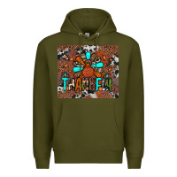 Army Green thankful turkey png Premium Hoodie - JahusDesignShop