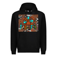 Black thankful turkey png Premium Hoodie - JahusDesignShop