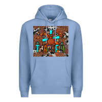 Colony Blue thankful turkey png Premium Hoodie - JahusDesignShop
