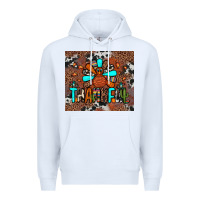 White thankful turkey png Premium Hoodie - JahusDesignShop