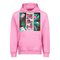 Fuchsia Pink lpn licenced practical nurse and element Urban Hoodie - AdoDesignShop
