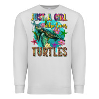 Dove Grey just a girl who loves turtles Premium Sweatshirt - texasbilliewilder