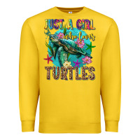 Lemon just a girl who loves turtles Premium Sweatshirt - texasbilliewilder
