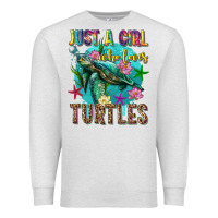 Oatmeal Heather just a girl who loves turtles Premium Sweatshirt - texasbilliewilder