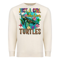 Sandshell just a girl who loves turtles Premium Sweatshirt - texasbilliewilder