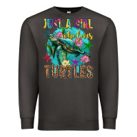 Smoke just a girl who loves turtles Premium Sweatshirt - texasbilliewilder