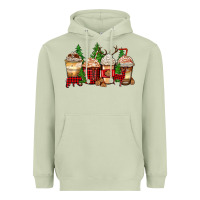 Matcha lumberjack coffee cups Heavyweight Hoodie - Zillion Design Studio