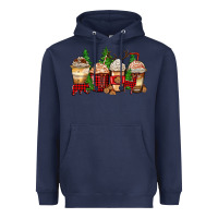 Navy lumberjack coffee cups Heavyweight Hoodie - Zillion Design Studio