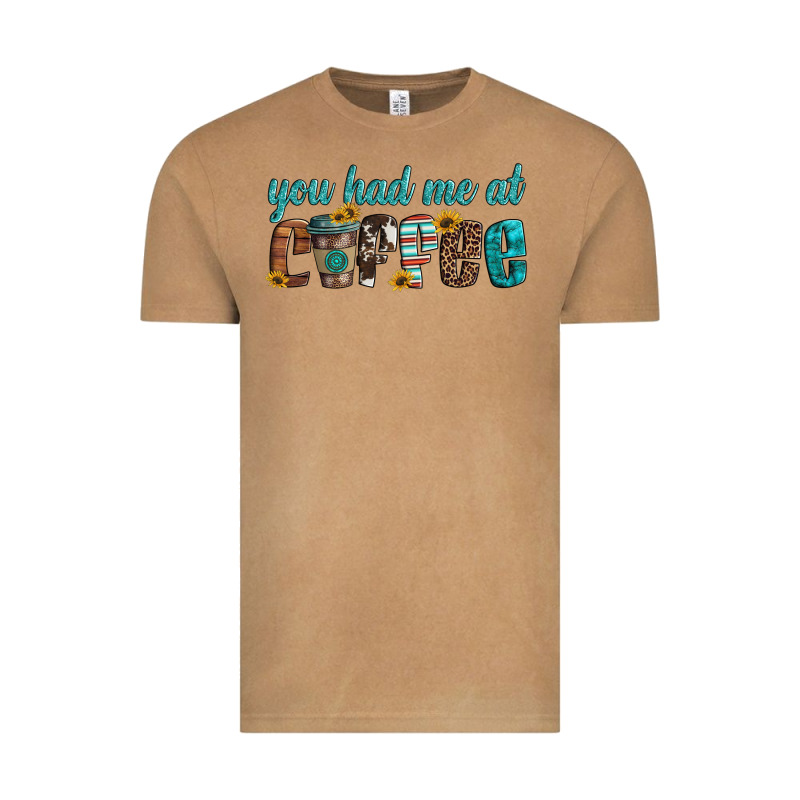 You Had Me At Coffee Vintage Tee by Artiststas | Teevron