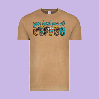 You Had Me At Coffee Vintage Tee Designed By Artiststas