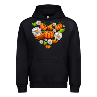Black pumpkin and daisies Urban Hoodie - AdoDesignShop