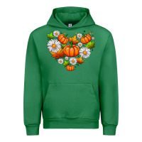 Emerald pumpkin and daisies Urban Hoodie - AdoDesignShop