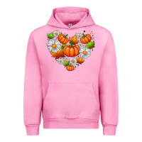 Fuchsia Pink pumpkin and daisies Urban Hoodie - AdoDesignShop