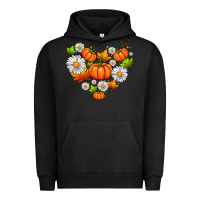 Pigment Black pumpkin and daisies Urban Hoodie - AdoDesignShop