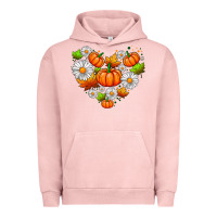 Pigment Salmon pumpkin and daisies Urban Hoodie - AdoDesignShop