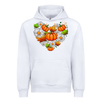 White pumpkin and daisies Urban Hoodie - AdoDesignShop