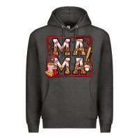 Charcoal Heather baseball mama Premium Hoodie - Jasminsmagicworld