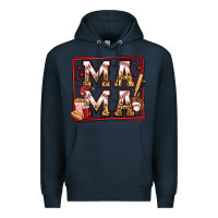 Navy baseball mama Premium Hoodie - Jasminsmagicworld