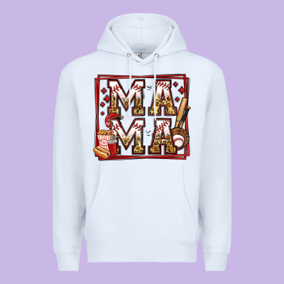 Baseball Mama Premium Hoodie Designed By Jasminsmagicworld