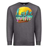 Charcoal Heather lake junkie Premium Sweatshirt - texasbilliewilder