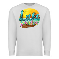 Dove Grey lake junkie Premium Sweatshirt - texasbilliewilder
