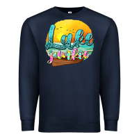 Navy lake junkie Premium Sweatshirt - texasbilliewilder