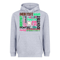Heather Grey dentist tooth Heavyweight Hoodie - texasbilliewilder