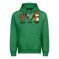 Emerald peace love fall Urban Hoodie - JahusDesignShop