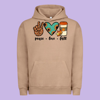 Peace Love Fall Urban Hoodie Designed By Jahusdesignshop