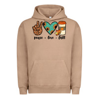 Pigment Burro peace love fall Urban Hoodie - JahusDesignShop