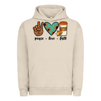 Pigment French Oak peace love fall Urban Hoodie - JahusDesignShop