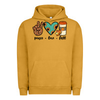 Pigment Peanut Butter peace love fall Urban Hoodie - JahusDesignShop
