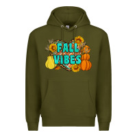 Army Green fall vibes Premium Hoodie - Artiststas