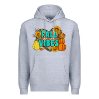 Heather Grey fall vibes Premium Hoodie - Artiststas