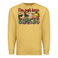 Antique Gold i'm just here for the snacks softball Premium Sweatshirt - Zillion Design Studio