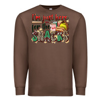 Chestnut i'm just here for the snacks softball Premium Sweatshirt - Zillion Design Studio
