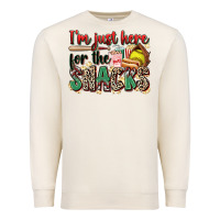 Sandshell i'm just here for the snacks softball Premium Sweatshirt - Zillion Design Studio