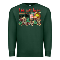 Sports Green i'm just here for the snacks softball Premium Sweatshirt - Zillion Design Studio