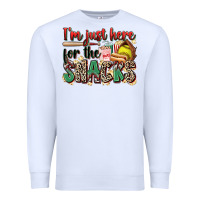 White i'm just here for the snacks softball Premium Sweatshirt - Zillion Design Studio