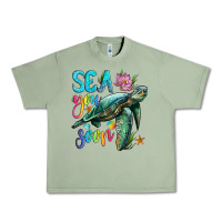 Oil Green sea you soon with sea turtle Urban Heavy Tee - Artiststas