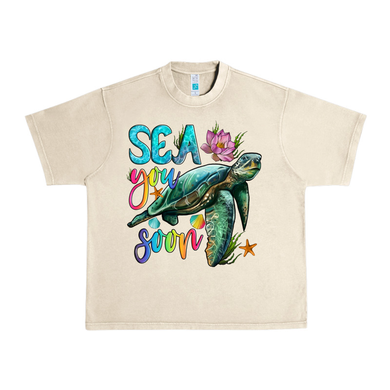 Sea You Soon With Sea Turtle Urban Heavy Tee by Artiststas | Teevron