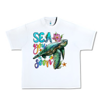White sea you soon with sea turtle Urban Heavy Tee - Artiststas