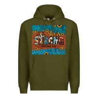 Army Green she is strong Premium Hoodie - JahusDesignShop