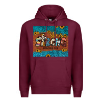 Burgundy she is strong Premium Hoodie - JahusDesignShop