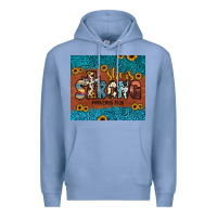 Colony Blue she is strong Premium Hoodie - JahusDesignShop