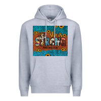 Heather Grey she is strong Premium Hoodie - JahusDesignShop