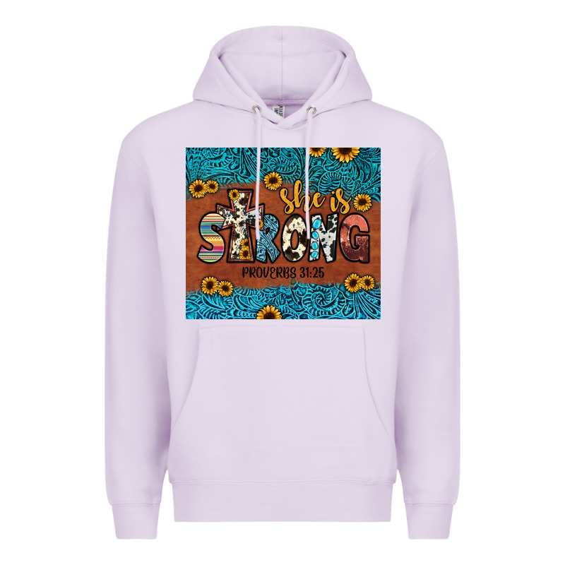 She Is Strong Premium Hoodie by JahusDesignShop | Teevron